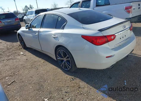 2016 Infiniti Q50 3.0T Red Sport 400 z USA, uszkodzony, nr VIN JN1FV7AP3GM420583